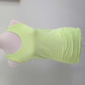 Victoria's Secret Racer Back Fitted Sport Tank VSX Tank  Yellow size Medium
